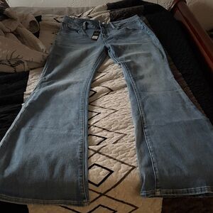 Fashion Nova Light Blue Flare Jeans